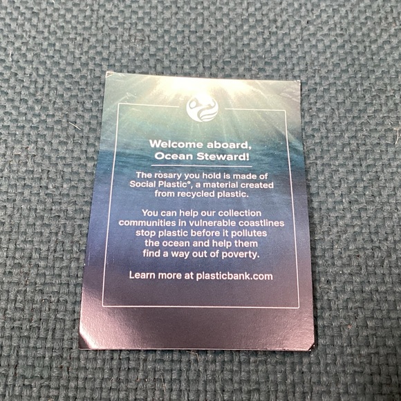 Ocean Bead Rosary- NWOT - Picture 4 of 4